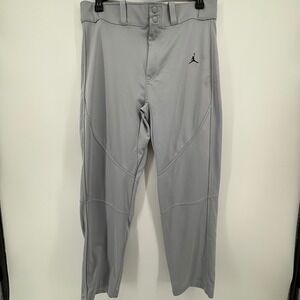 Jordan Men RE2PECT Derek Jeter Baseball Pants Grey Dri-FIT 885174-015 Size Large